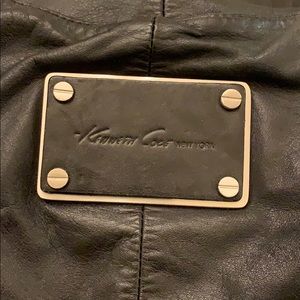 Kenneth Cole Black Leather Hobo Purse